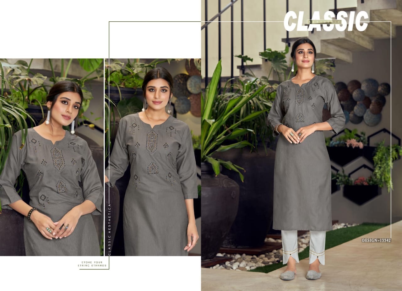 Kajree  Parin Heavy Designer Embroidered Ethnic Wear Kurt Collection